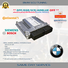 BMW IMMO/DPF/CAT/EGR/SCR/DTC/FLAPS/SPEED LIMITER OFF (2HR TURNAROUND)