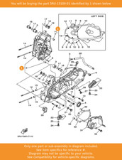 Yamaha crankcase assy - crankcase,