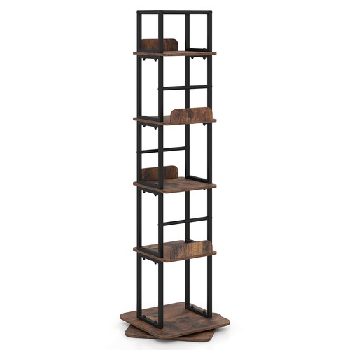 Tier rotating bookshelf - 5-tier,