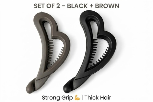Set banana hair clips - of,