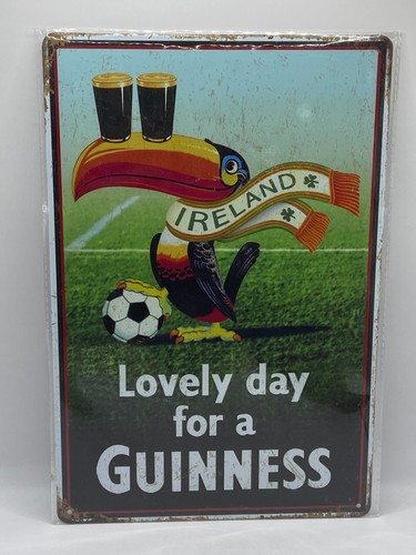 Guinness retro metal - sign, with