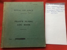 WW2 RAF Pilots Log Book
