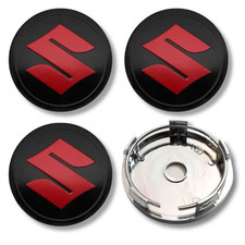 Alloy Wheel Centre Cap Hub x4 For Suzuki Many Models Swift Jimny 60mm Silver