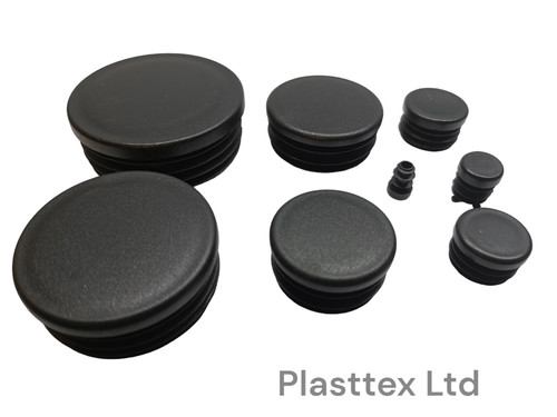 Round plastic black - round,