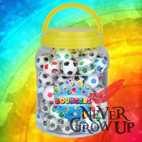 Football bouncy balls 50 - balls, 1-50