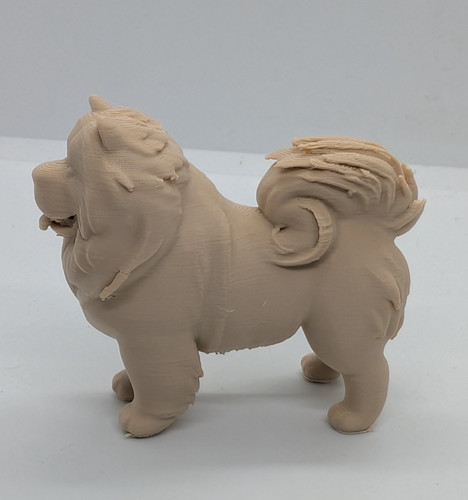 Chow dog sculpture - chow,