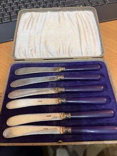 Set six vintage epns purple - vintage,