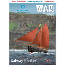 Galway Hooker 1:72 Card Model Kit WAK – Irish Sailing Boat Paper Model