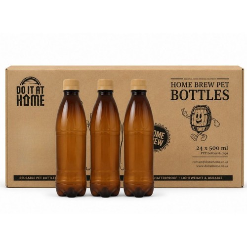 500ml amber pet bottles - x,