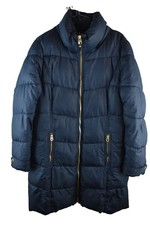 JOULES Blue Padded Coat size Uk 14 Womens Snowbury Winter Casual Outdoors