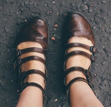 Trippen Leather Shoes, Straps