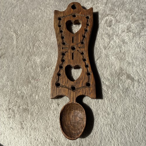 Welsh wooden carved - love, spoon