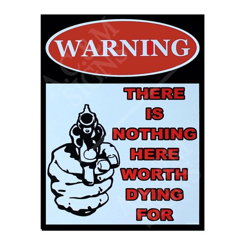 Funny warning metal signs - warning,