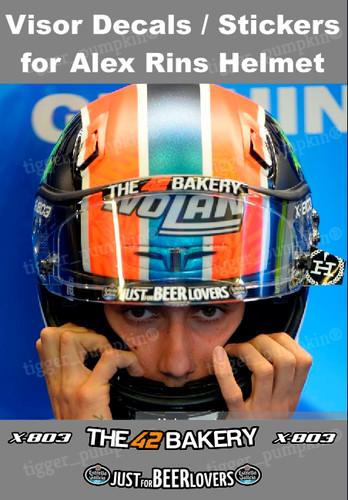 Visor decals stickers for - for, alex