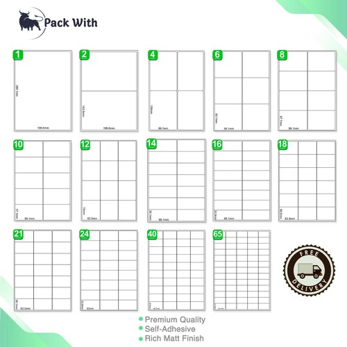 Sheets white address - address, sticky