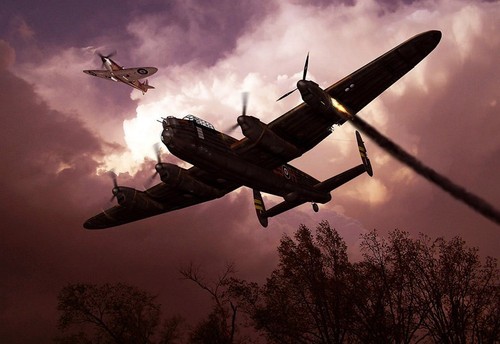 Lancaster bomber nearly - bomber, '