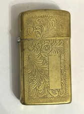 SLIM ZIPPO LIGHTER - 1991