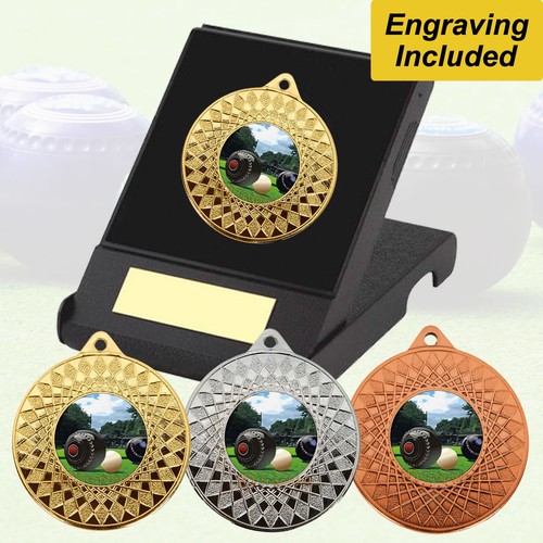Lawn bowls medal - medal, in