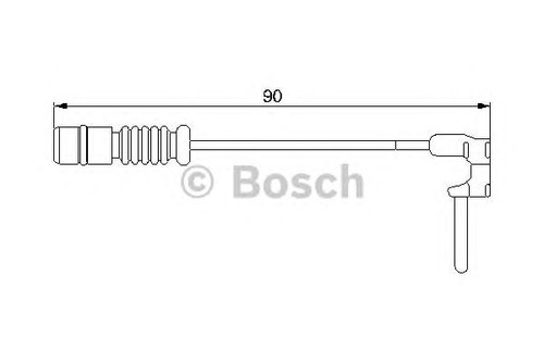 Bosch brake pad - brake, sensor