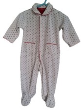 Jasper Conran Junior J Baby Sleepsuit Babygrow. 3-6 Months. Soft And Warm. VGC.