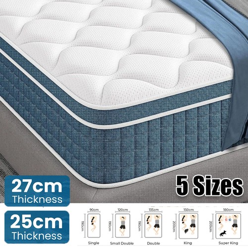 Blue hybrid memory foam - blue-,