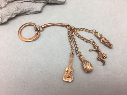 Hawaii keychain hula girl tiki - hawaii,