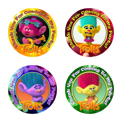 Trolls birthday party favor - 12,