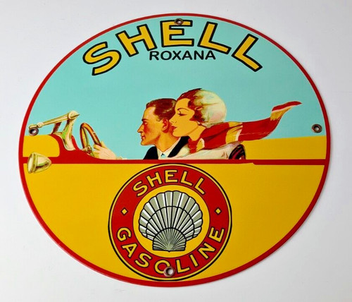 Vintage shell gasoline sign - vintage,