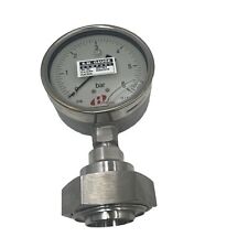 Hysysco Liquid Filled Pressure Guage 0-6 Bar New Out Of Box See Photos