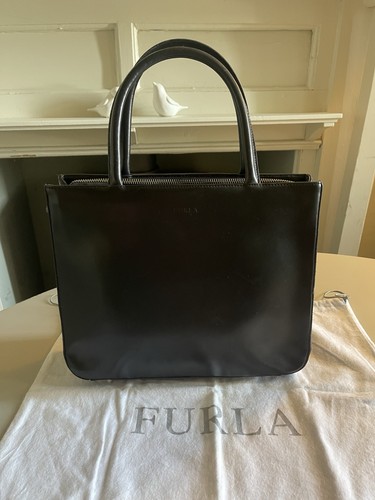 Furla leather handbag tote - furla,
