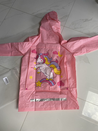 Girls pink hooded unicorn - hooded,