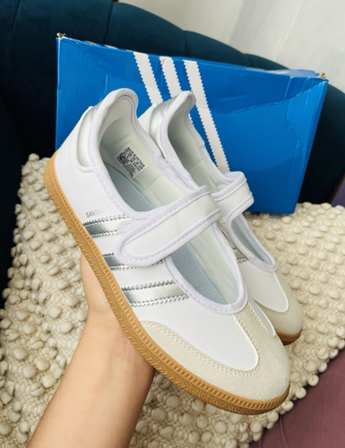 Adidas samba white silver - adidas,