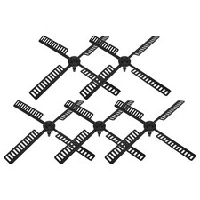 5 Sets Plastic Windmill Garden