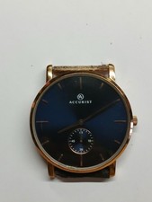 Mens Accurist Watch Working Battery In No Strap Used