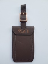 1 x TUMI MAGNETIC  LUGGAGE I.D. BAG TAG - BROWN