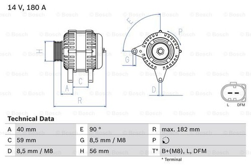 Alternator for beetle bora - alternator,