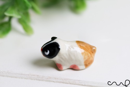Handmade tiny ceramic guinea - tiny,