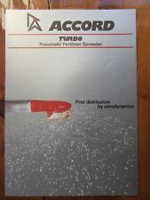 ACCORD TURBO Pneumatic Fertilizer Distributor brochure/leaflet