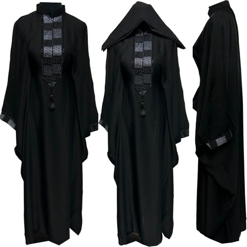 Black butterfly abaya - black, farasha