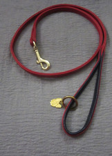 DIGBY AND FOX RED LEATHER DOG