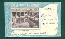 GREAT WESTERN RAILWAY OFFICIAL , ROMAN BATHS,vintage postcard