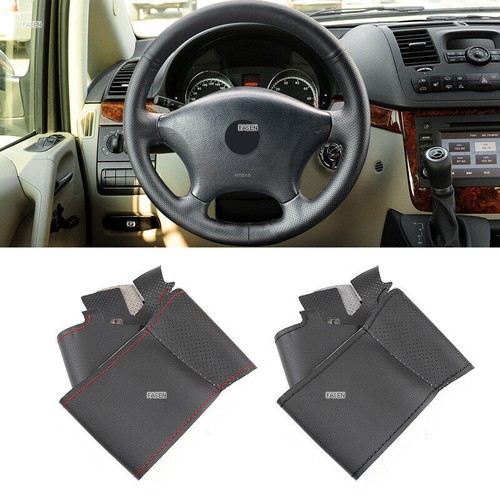 Leather steering wheel cover - leather,
