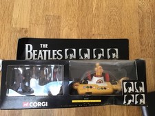 Beatles Corgi Cast Iron Yellow Submarine With Beatles Figures