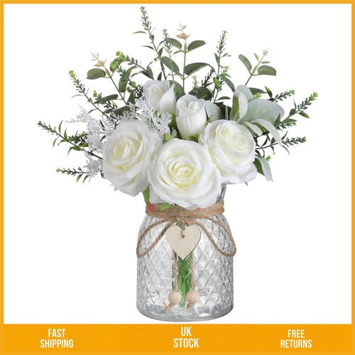 Elegant silk white rose and - elegant,