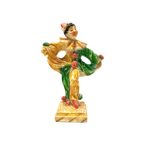 Vintage ceramic clown figurine - ceramic,