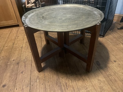 Eastern brass table benares - eastern,