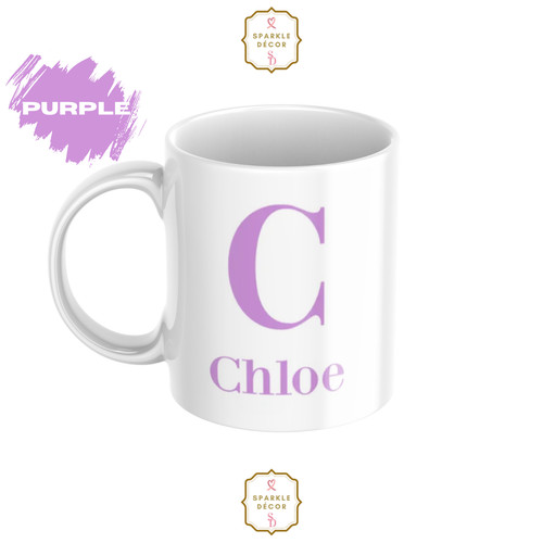 Personalised mug name initial - mug,