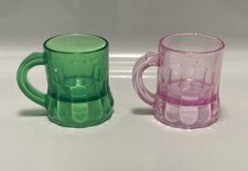 2 Vtg 1980s Beer Mug Shot
