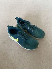 Nike Suede Blue Green Yellow Roshe Run Trainers Shoes Size 5 (38)