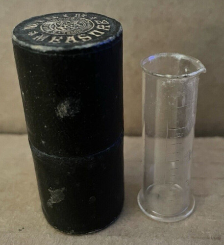 Vintage minim measure glass - minim,